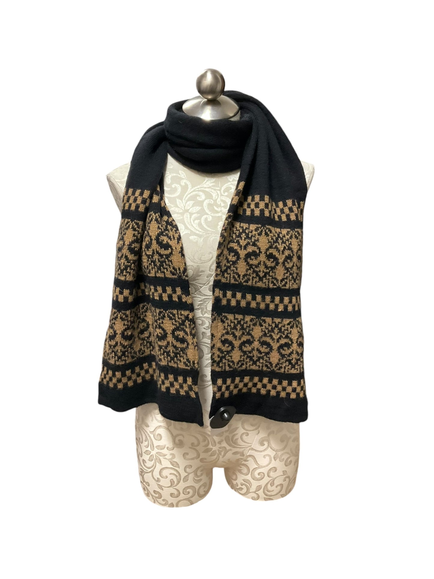 Scarf Winter By Cmc In Black Gold, Size: 6