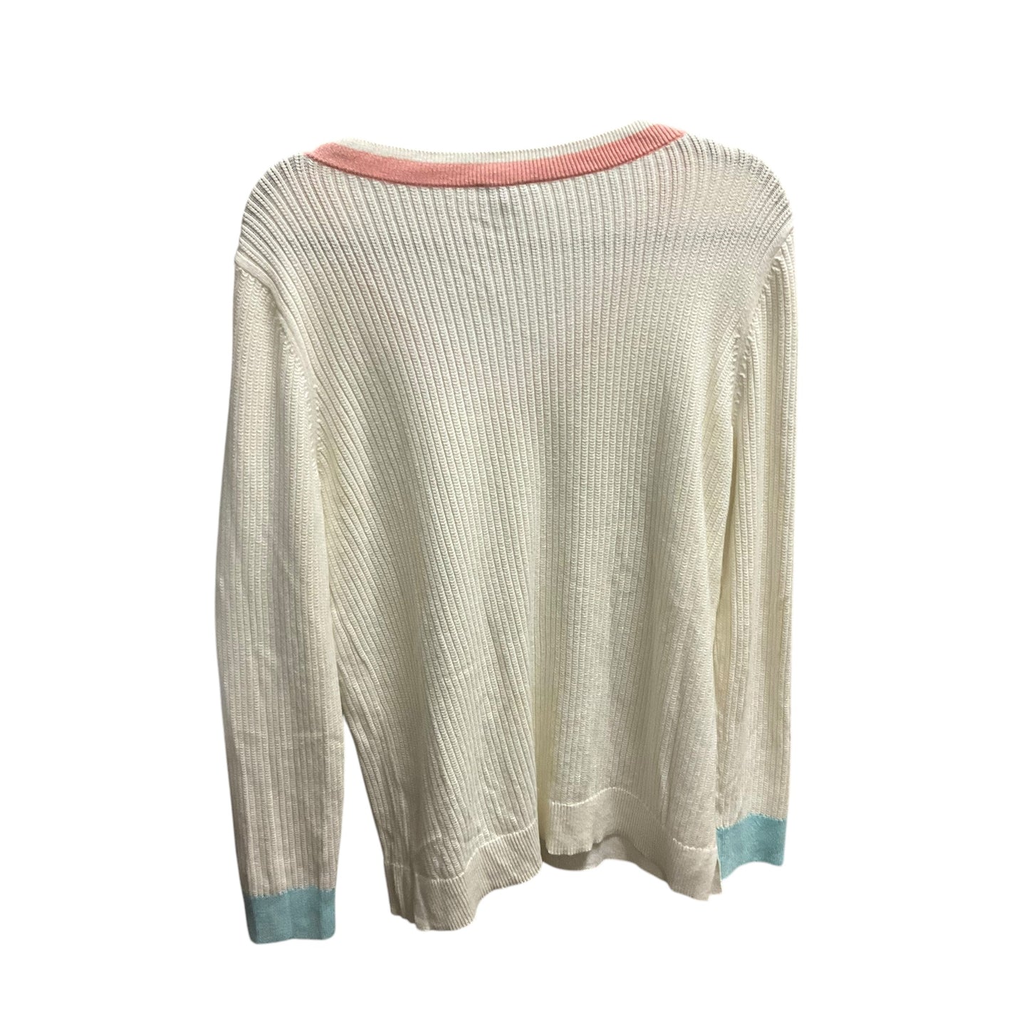 Sweater By Talbots In Cream, Size: L