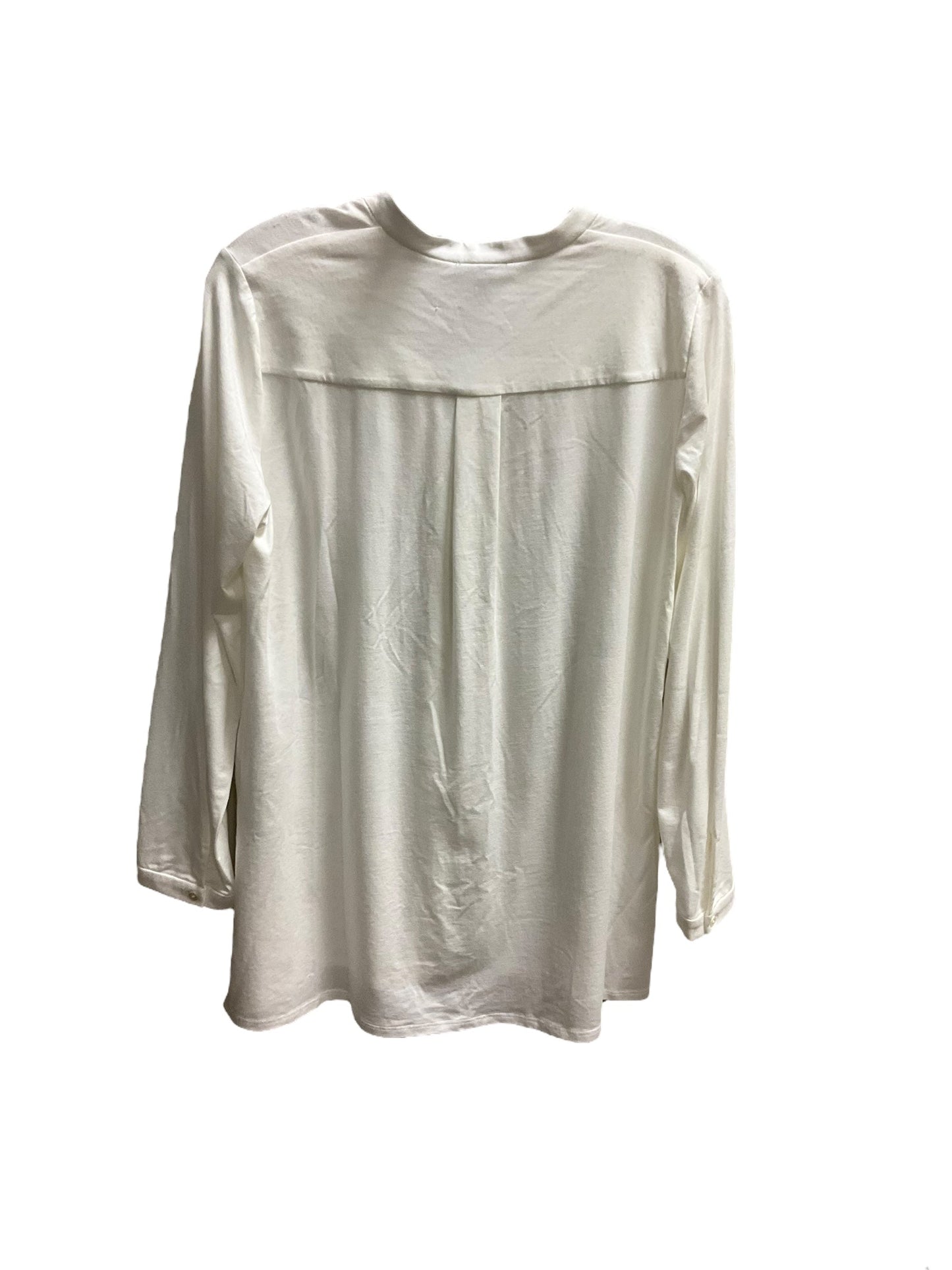 Top Long Sleeve By Eileen Fisher In White, Size: S