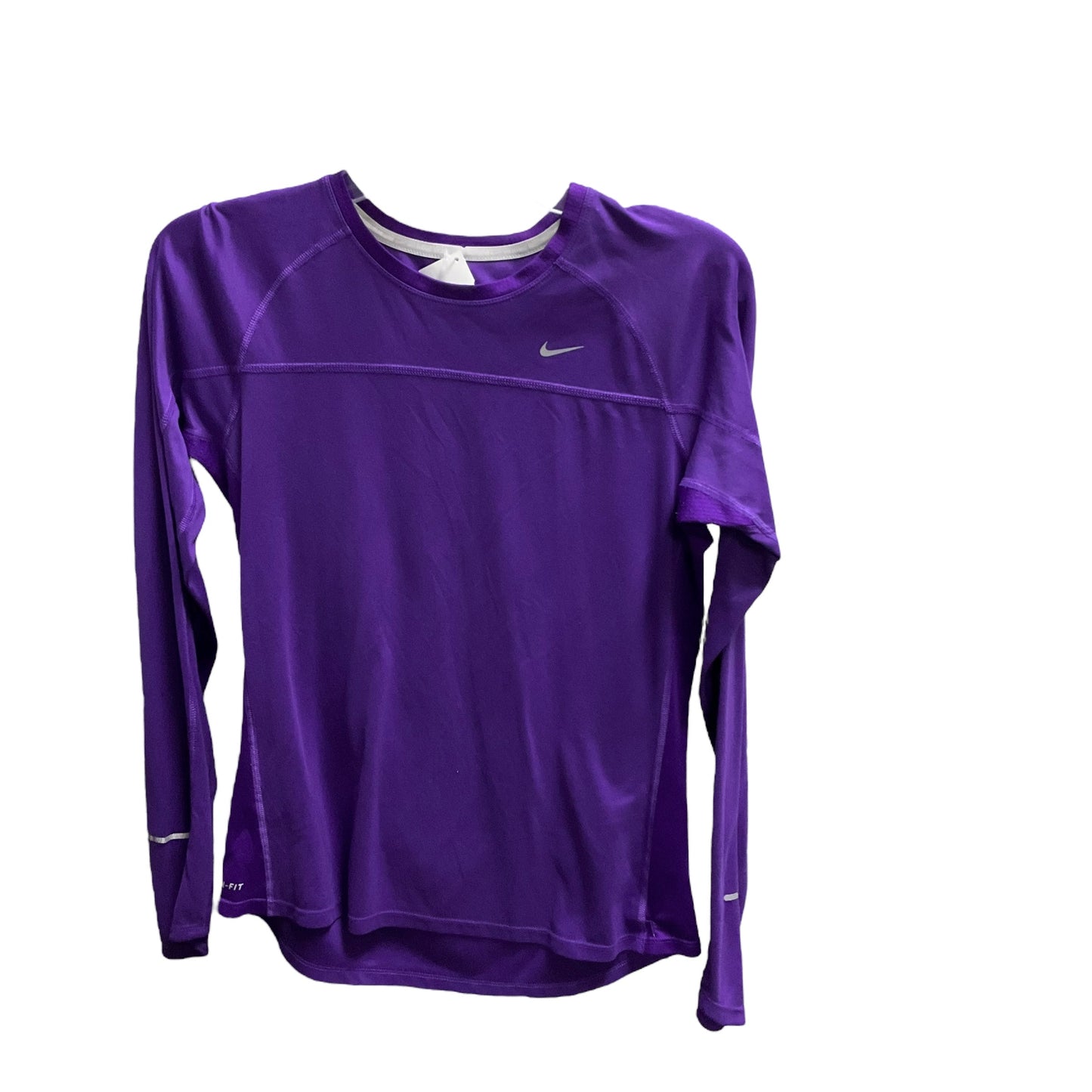 Athletic Top Long Sleeve Crewneck By Nike Apparel In Purple, Size: M