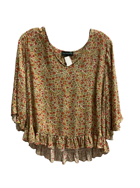 Top 3/4 Sleeve Size S By Cynthia Rowley
