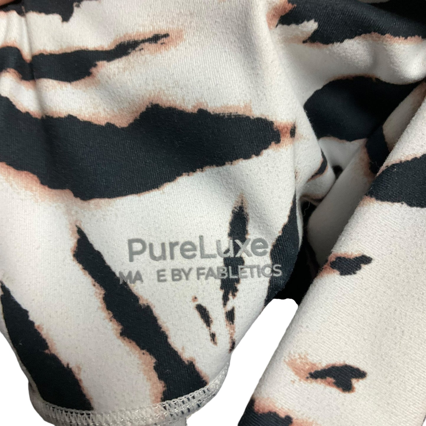 Athletic Leggings By Fabletics In Animal Print, Size: M