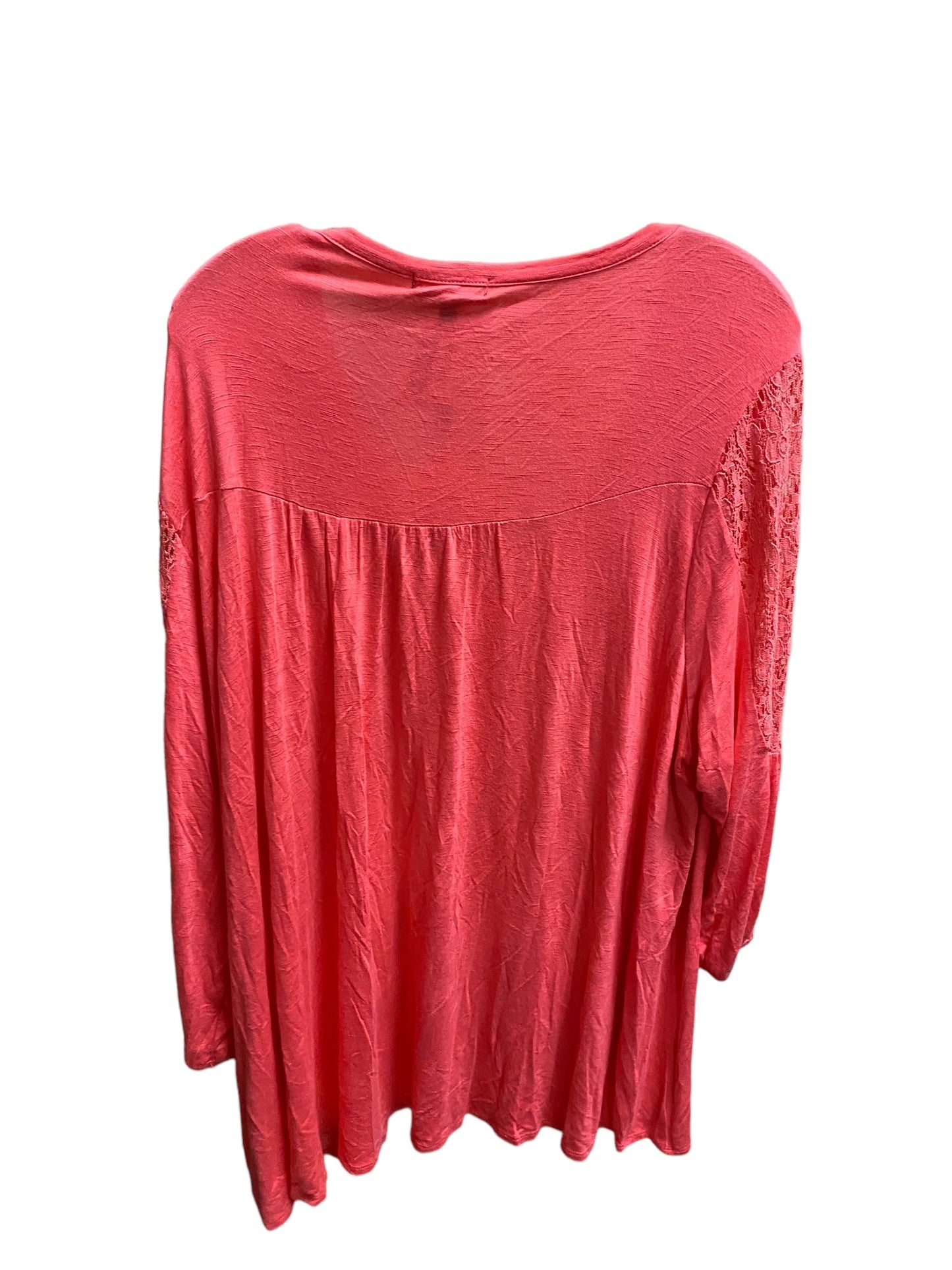 Coral Top Long Sleeve Rxb, Size 3x