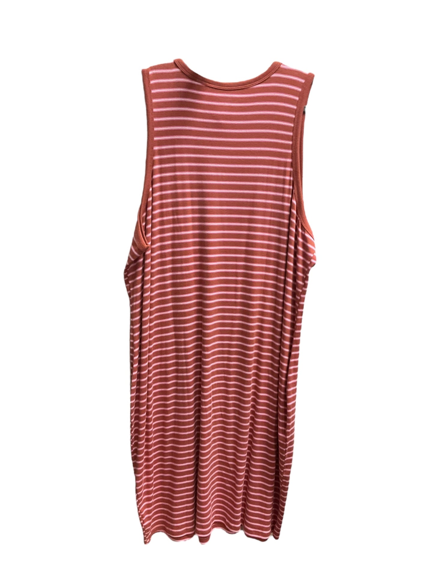 Striped Pattern Dress Casual Midi Ana, Size 3x