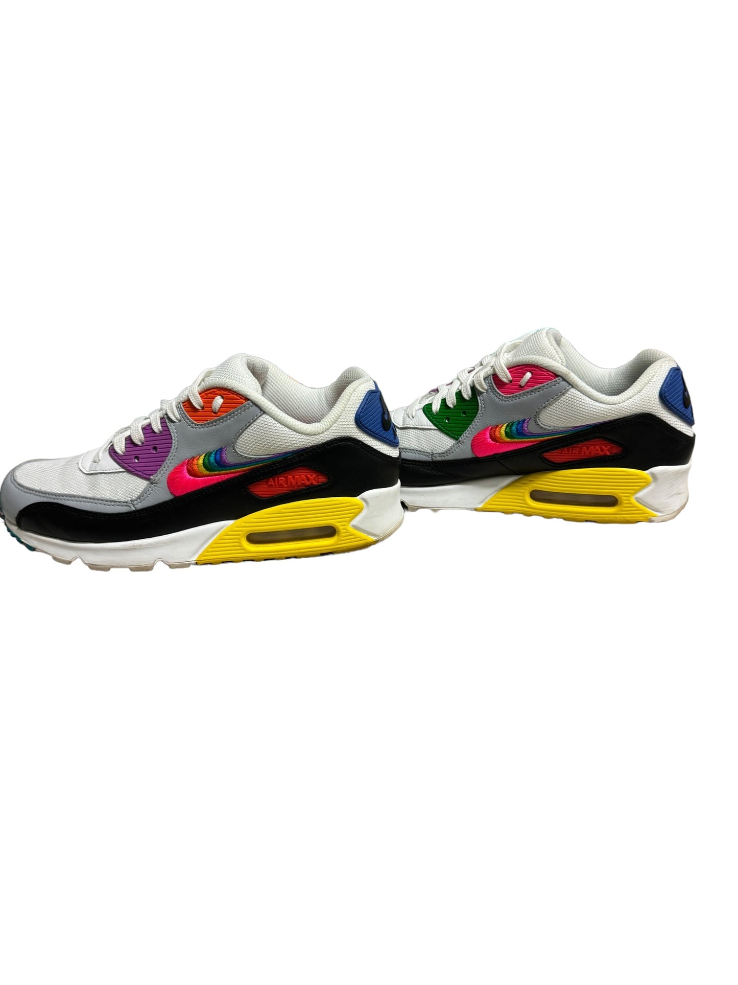 Rainbow Print Shoes Athletic Nike, Size 10.5