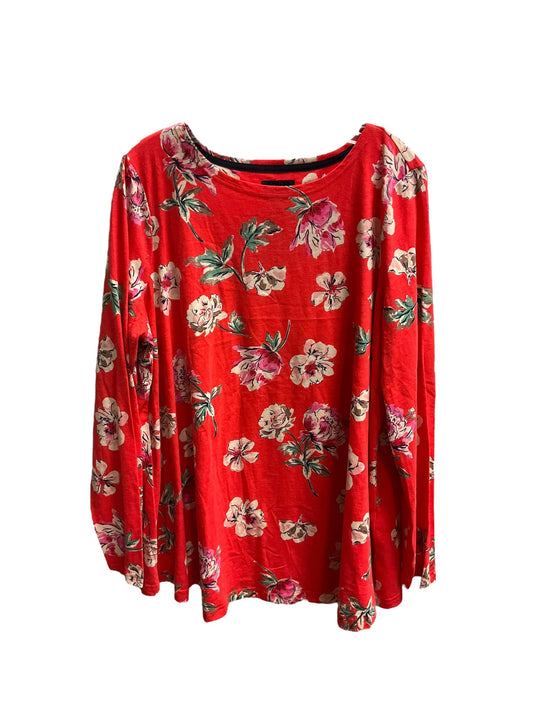 Floral Print Top Long Sleeve Joules, Size 16