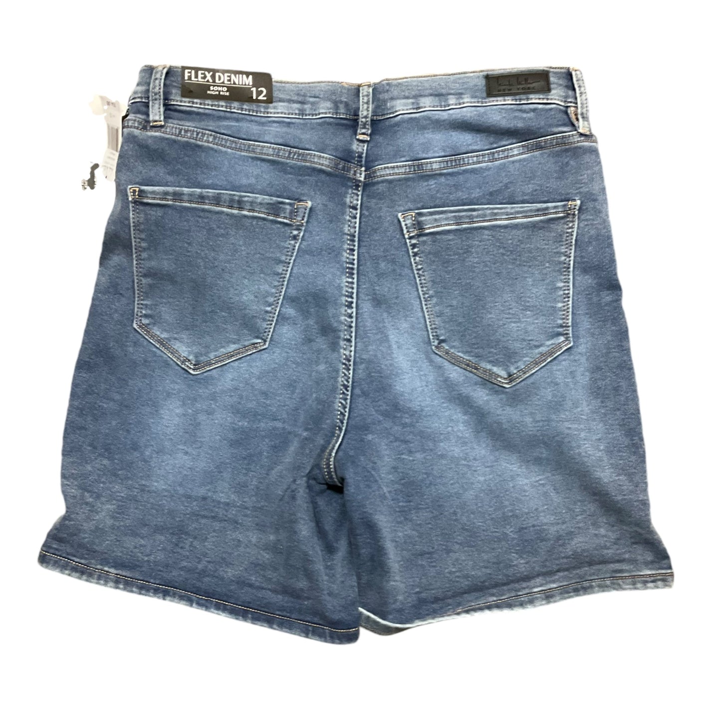 Shorts By Nicole Miller In Blue Denim, Size: 12