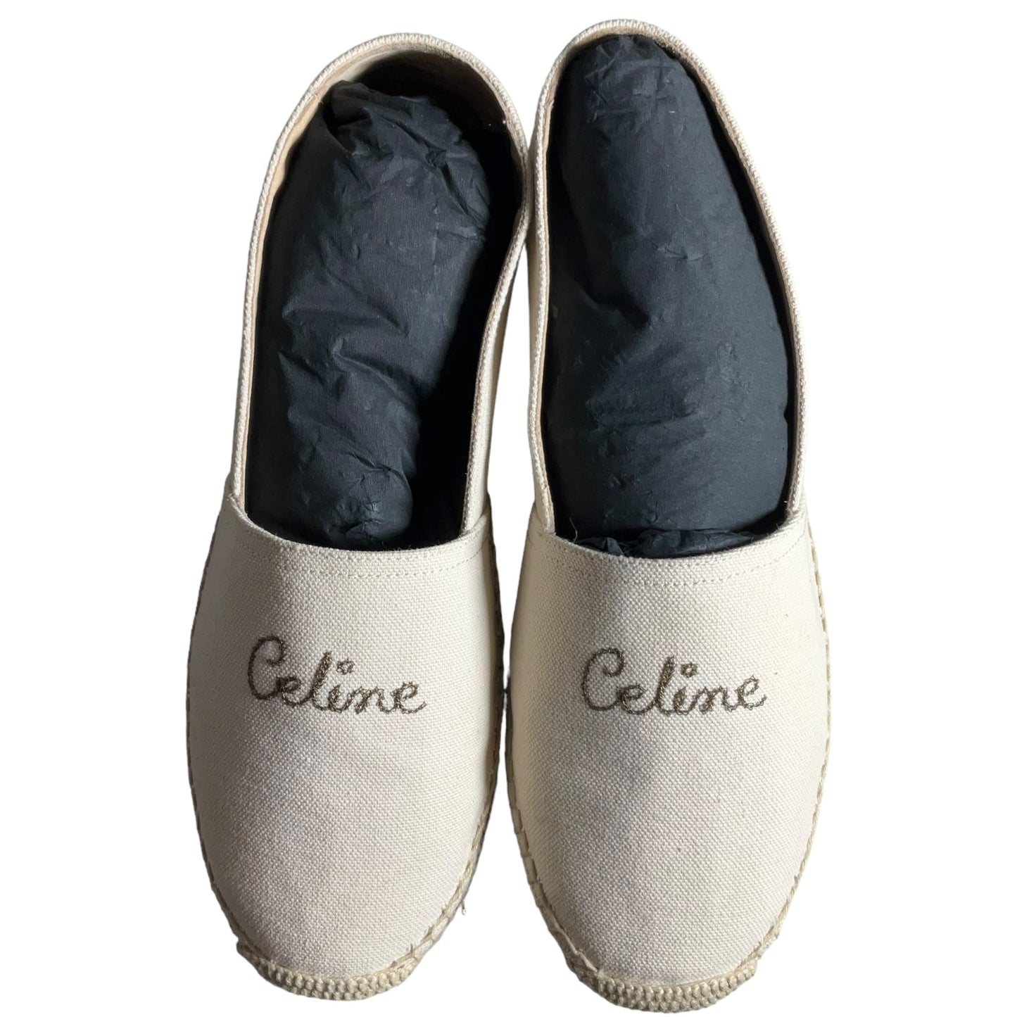 Cream Shoes Luxury Designer Celine, Size 10