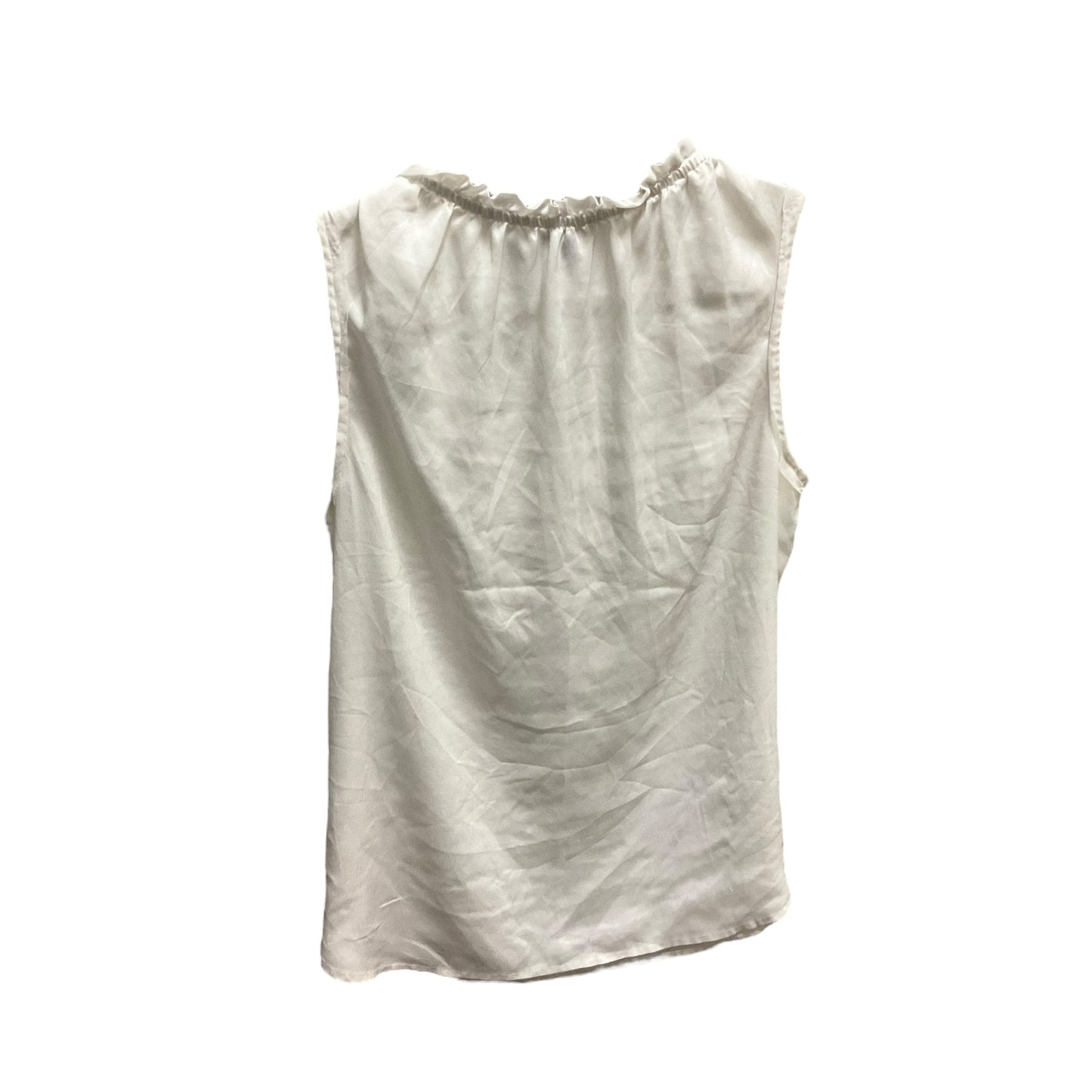 Top Sleeveless By Ann Taylor In White, Size: 14