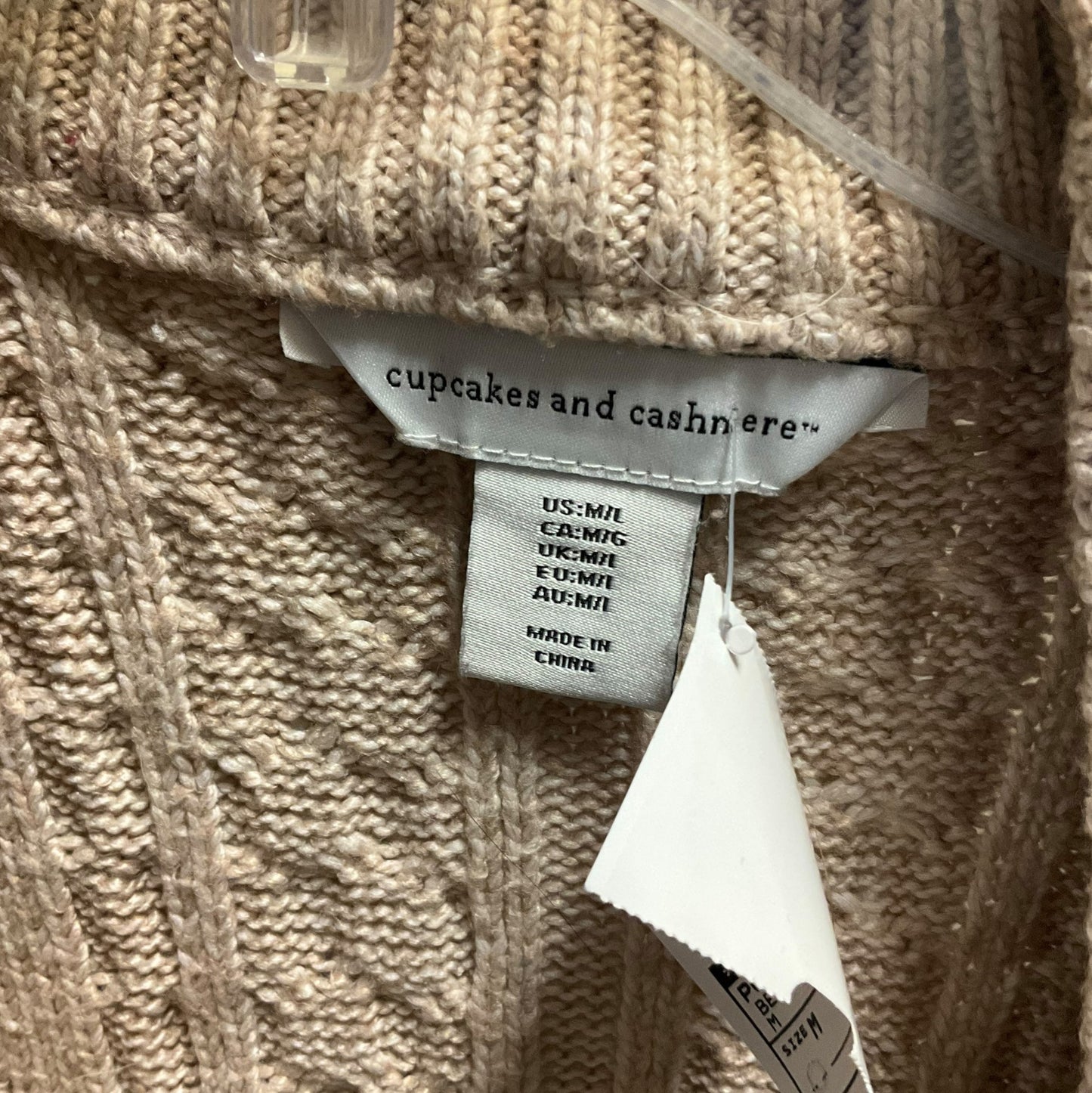 Poncho By Cupcakes And Cashmere In Beige, Size: M