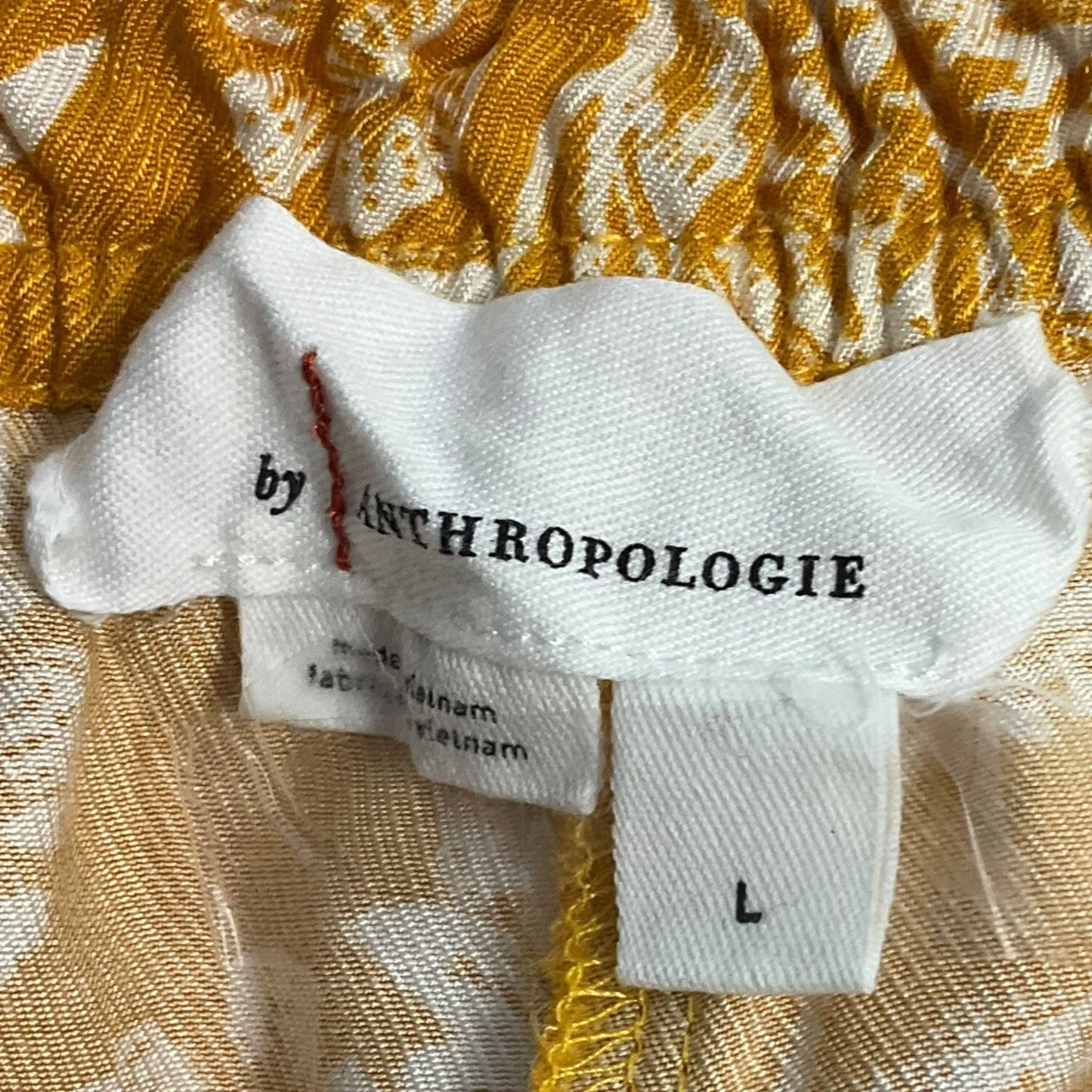 Yellow Pants Wide Leg Anthropologie, Size L