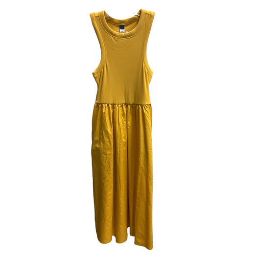 Yellow Dress Casual Midi Old Navy, Size S