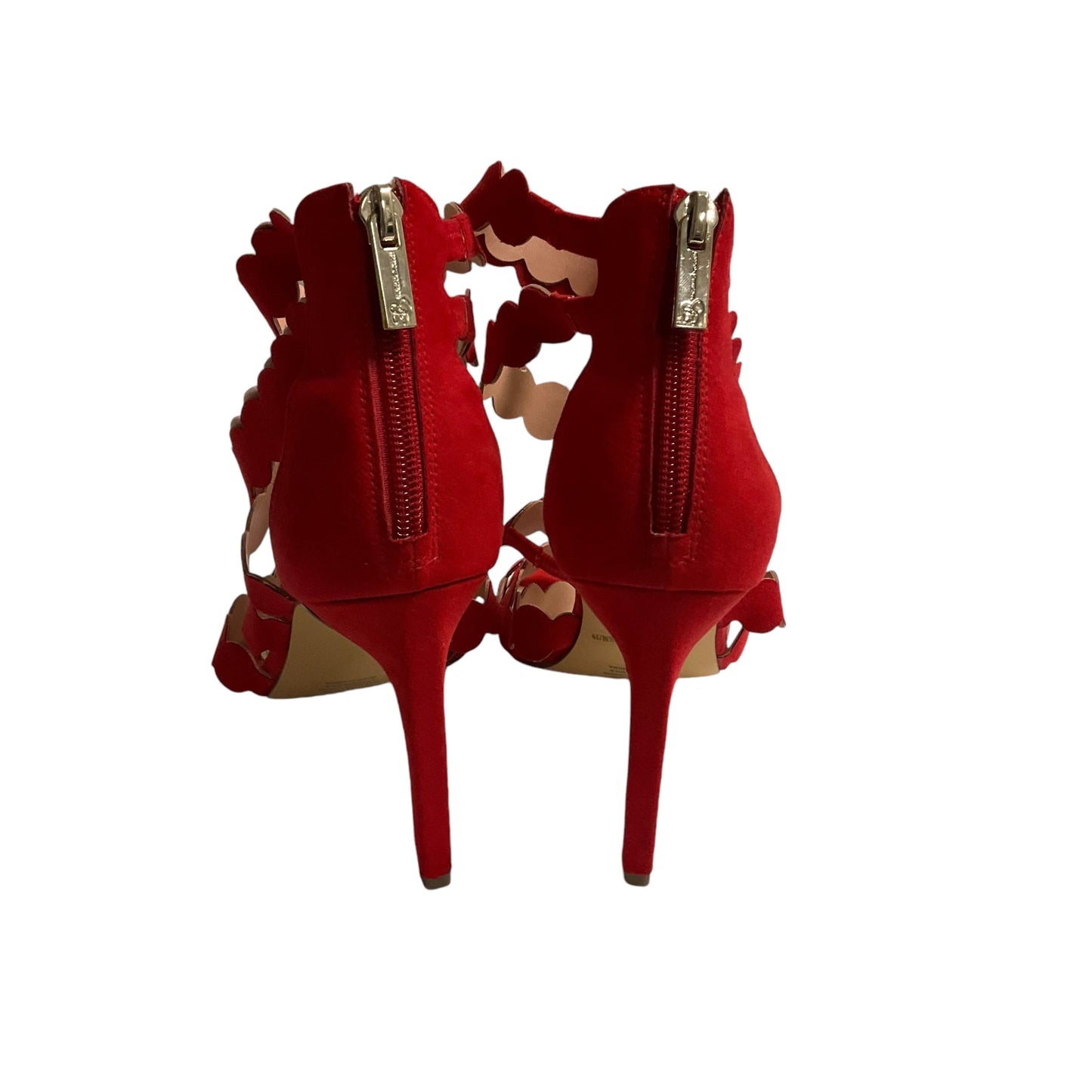 Sandals Heels Stiletto By Jessica Simpson In Red, Size: 8.5