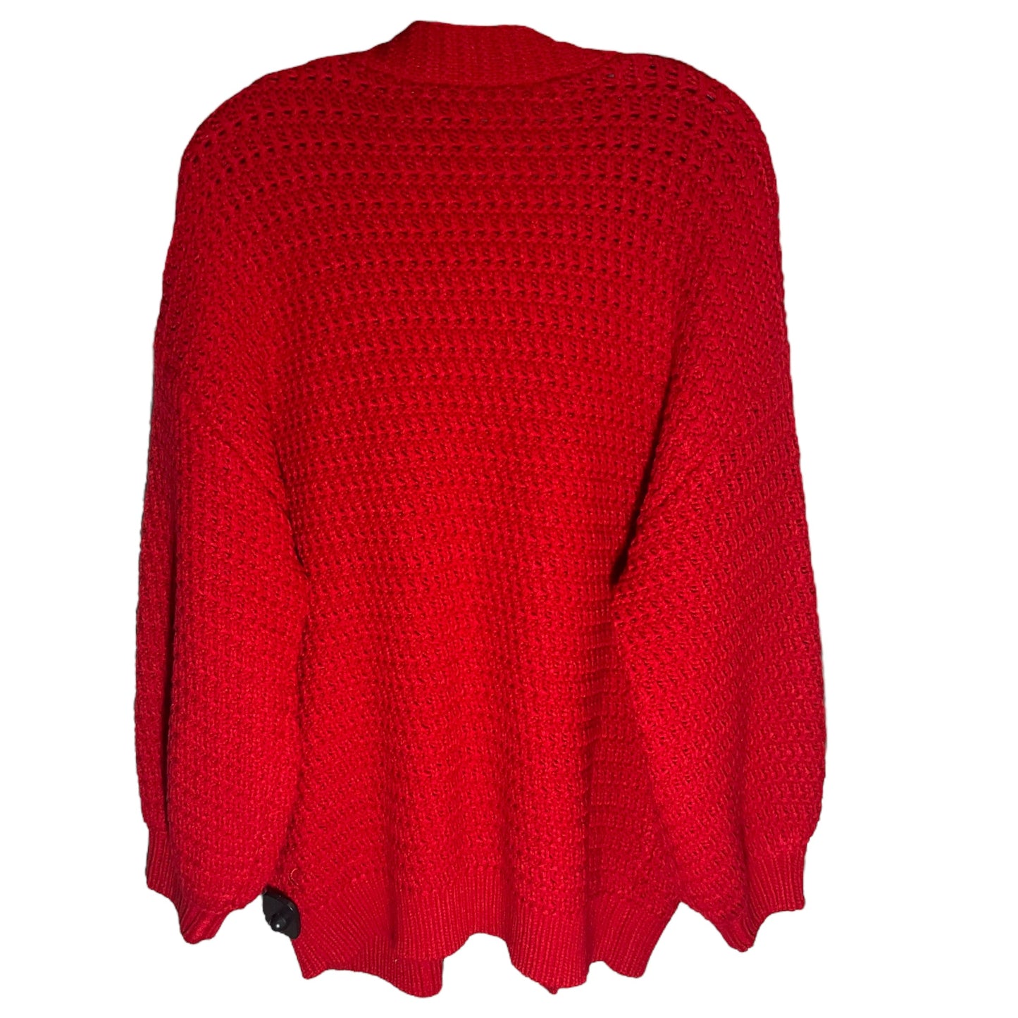 Sweater Cardigan By Zyia In Red, Size: S