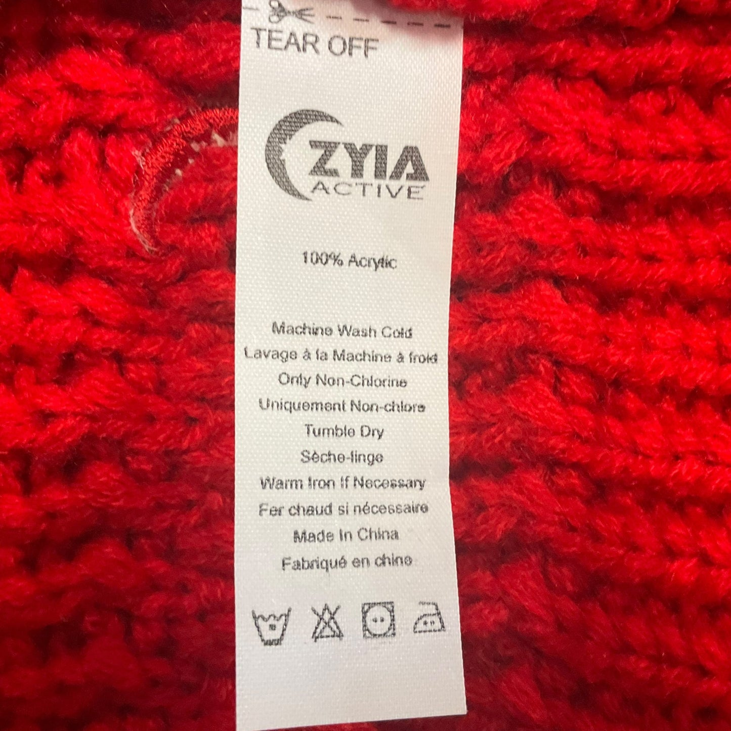 Sweater Cardigan By Zyia In Red, Size: S