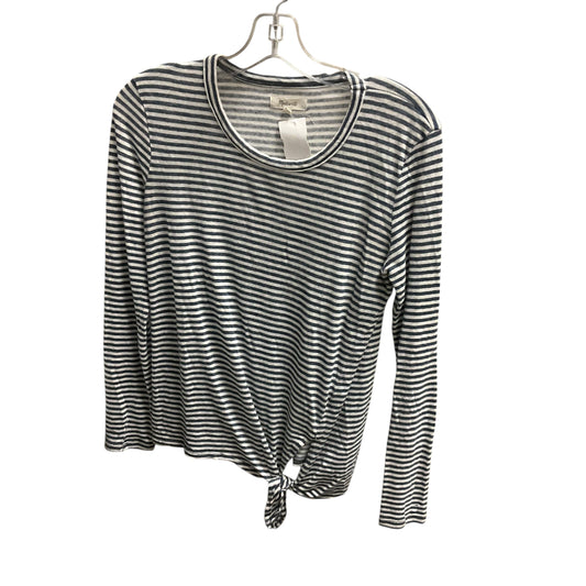 Top Long Sleeve By Madewell In Striped Pattern, Size: S