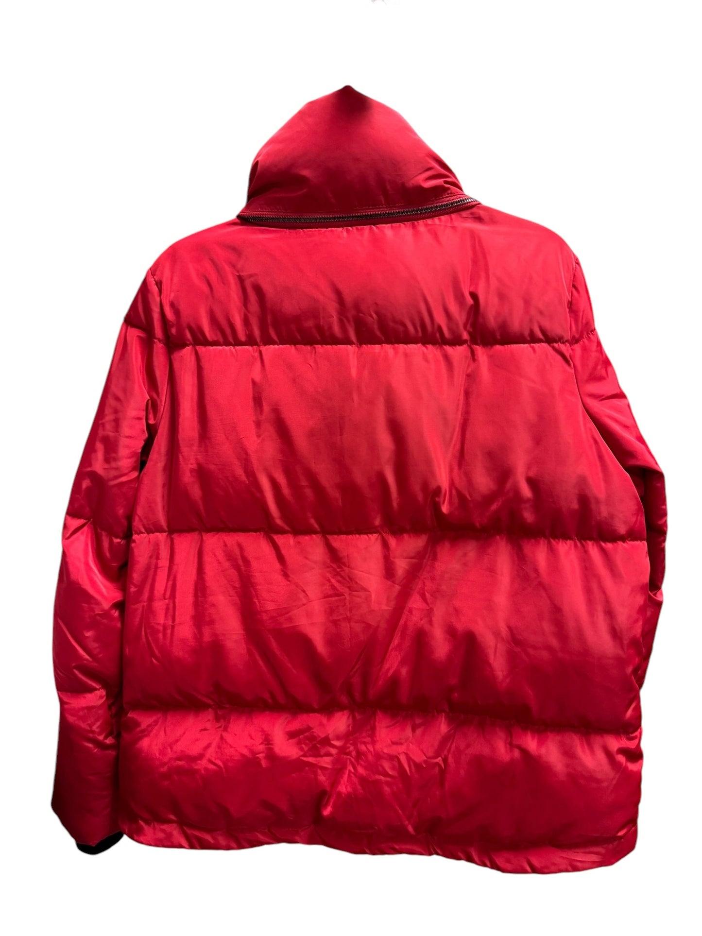 Jacket Puffer & Quilted By Karl Lagerfeld In Red, Size: L