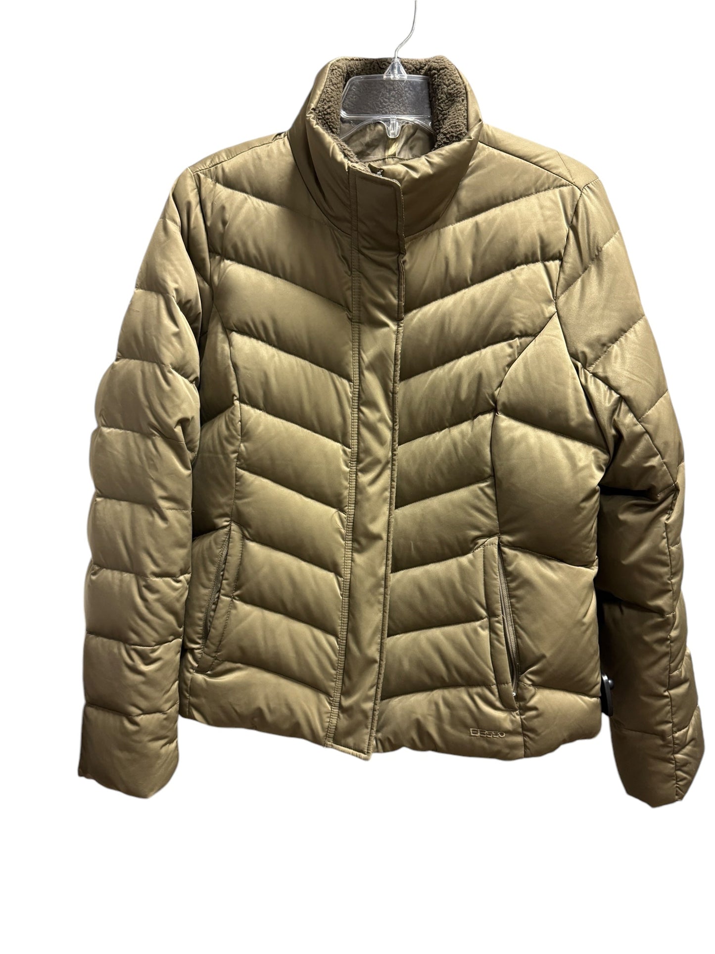 Jacket Puffer & Quilted By Eddie Bauer In Green, Size: L