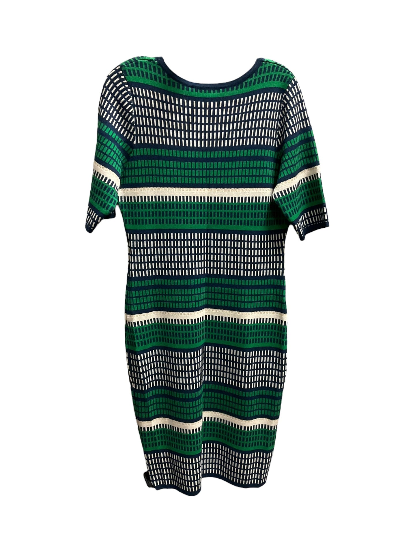 Dress Sweater By Ashley Stewart In Blue & Green, Size: 12