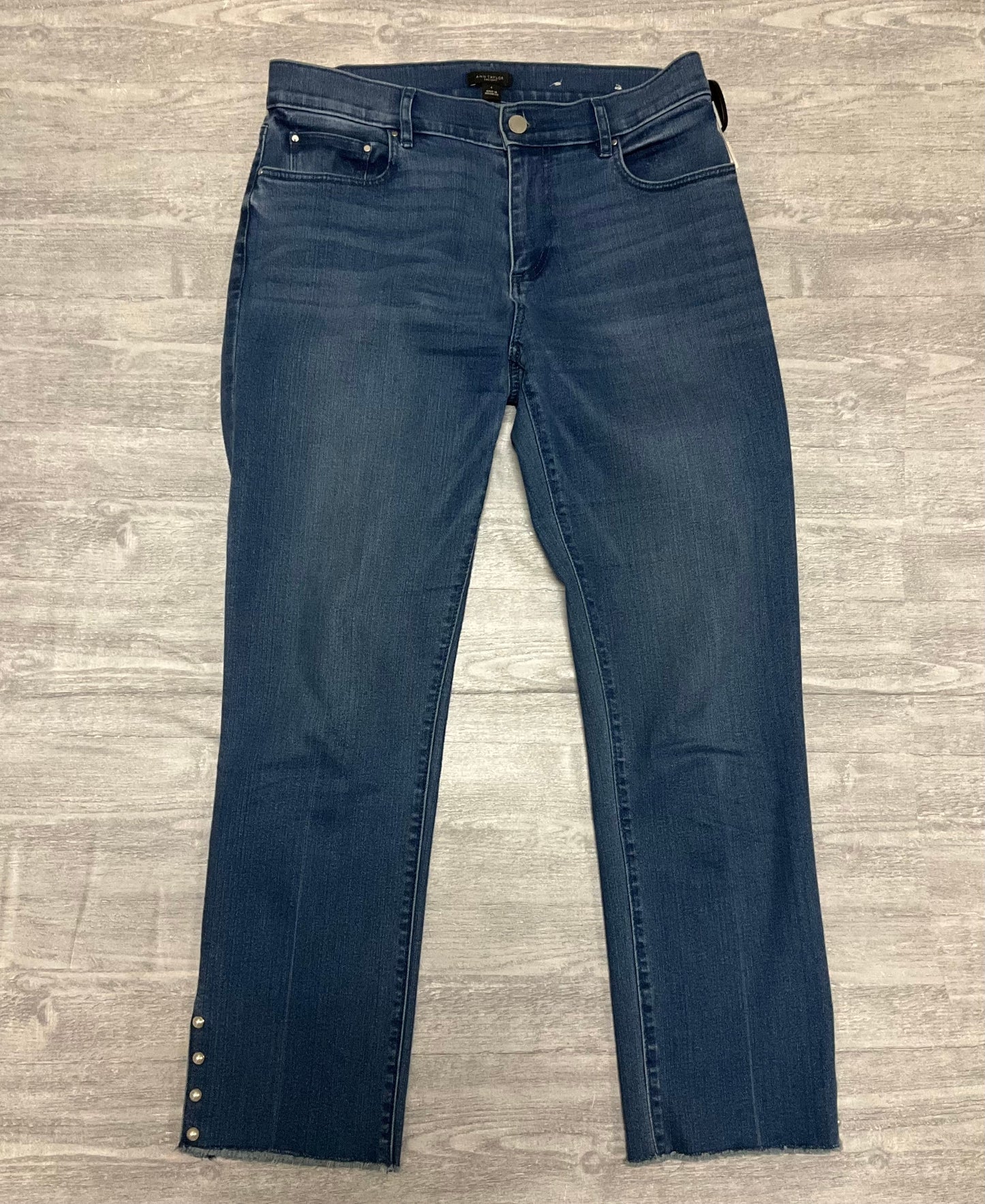 Jeans Cropped By Ann Taylor In Blue Denim, Size: 4