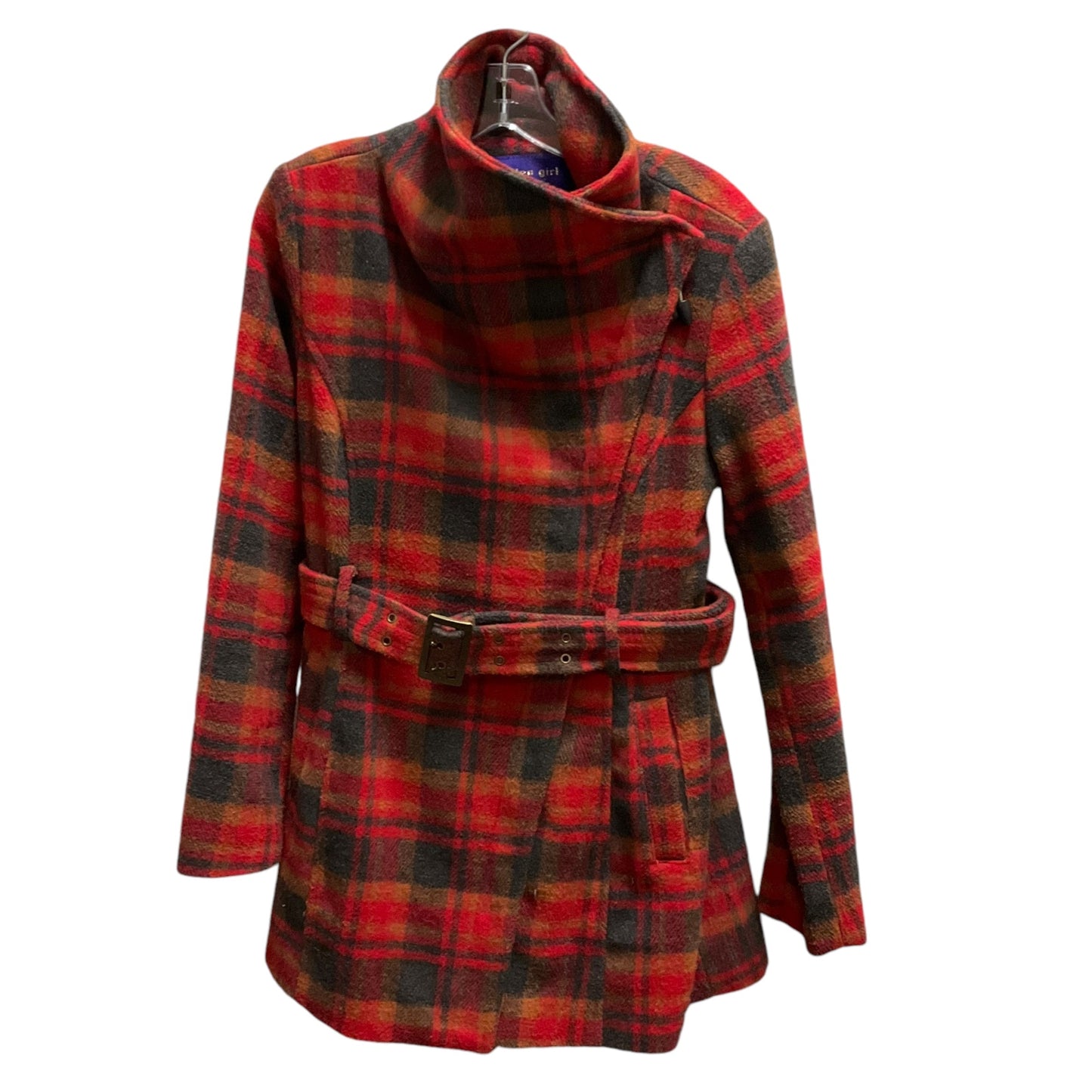 Coat Other By Madden Girl In Plaid Pattern, Size: M