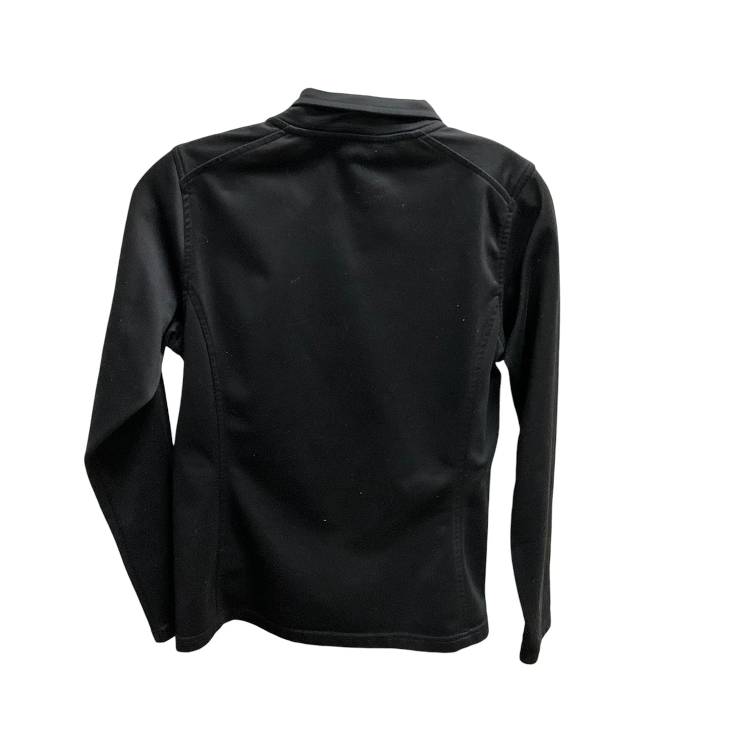 Athletic Top Long Sleeve Collar By The North Face In Black, Size: M