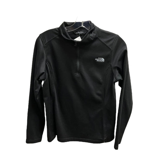 Athletic Top Long Sleeve Collar By The North Face In Black, Size: M