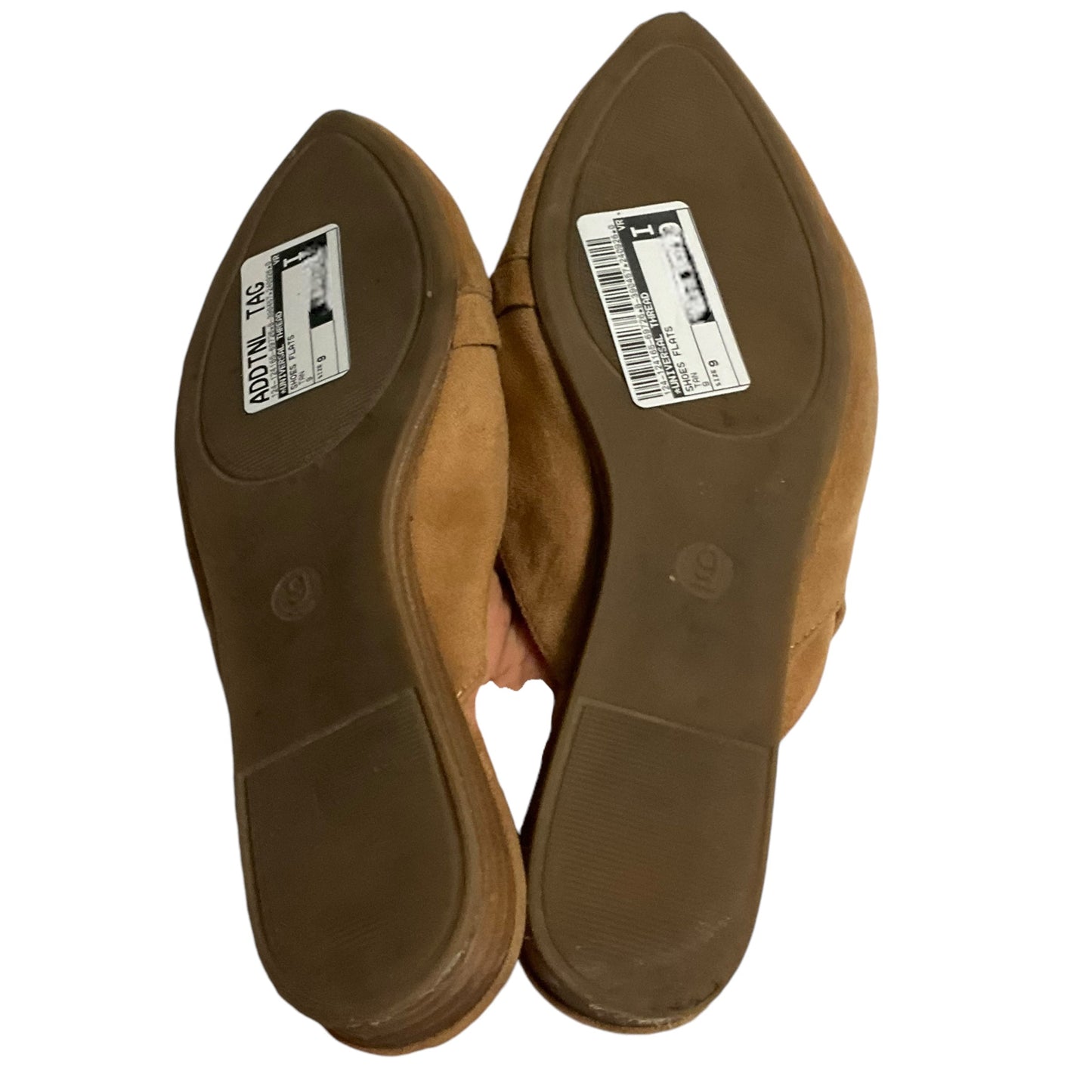 Shoes Flats By Universal Thread In Tan, Size: 9