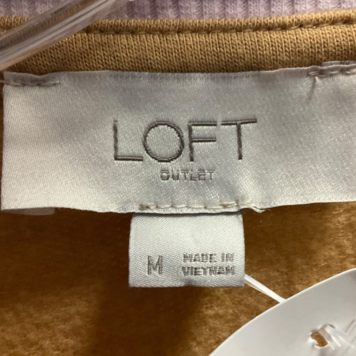 Top Long Sleeve By Loft In Cream, Size: M