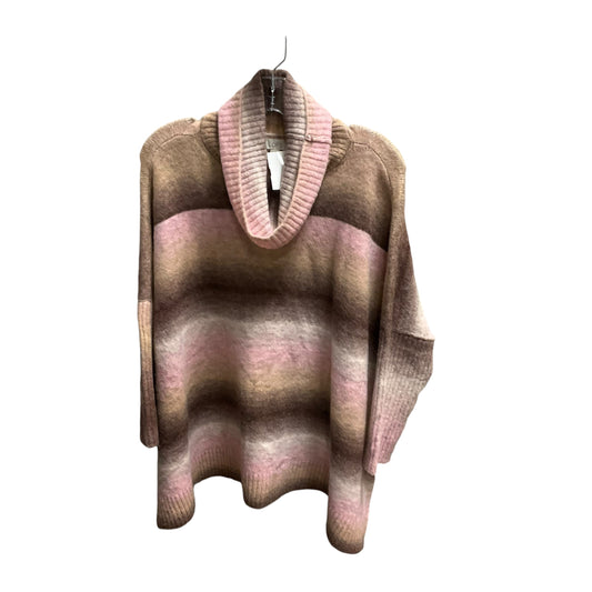 Sweater By Loft In Pink & Tan, Size: M