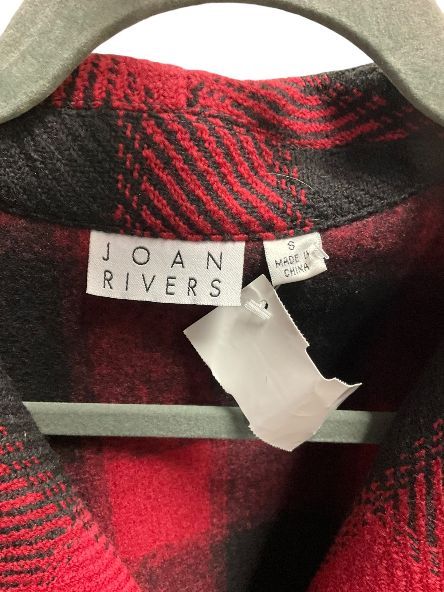 Coat Other By Joan Rivers In Plaid Pattern, Size: S