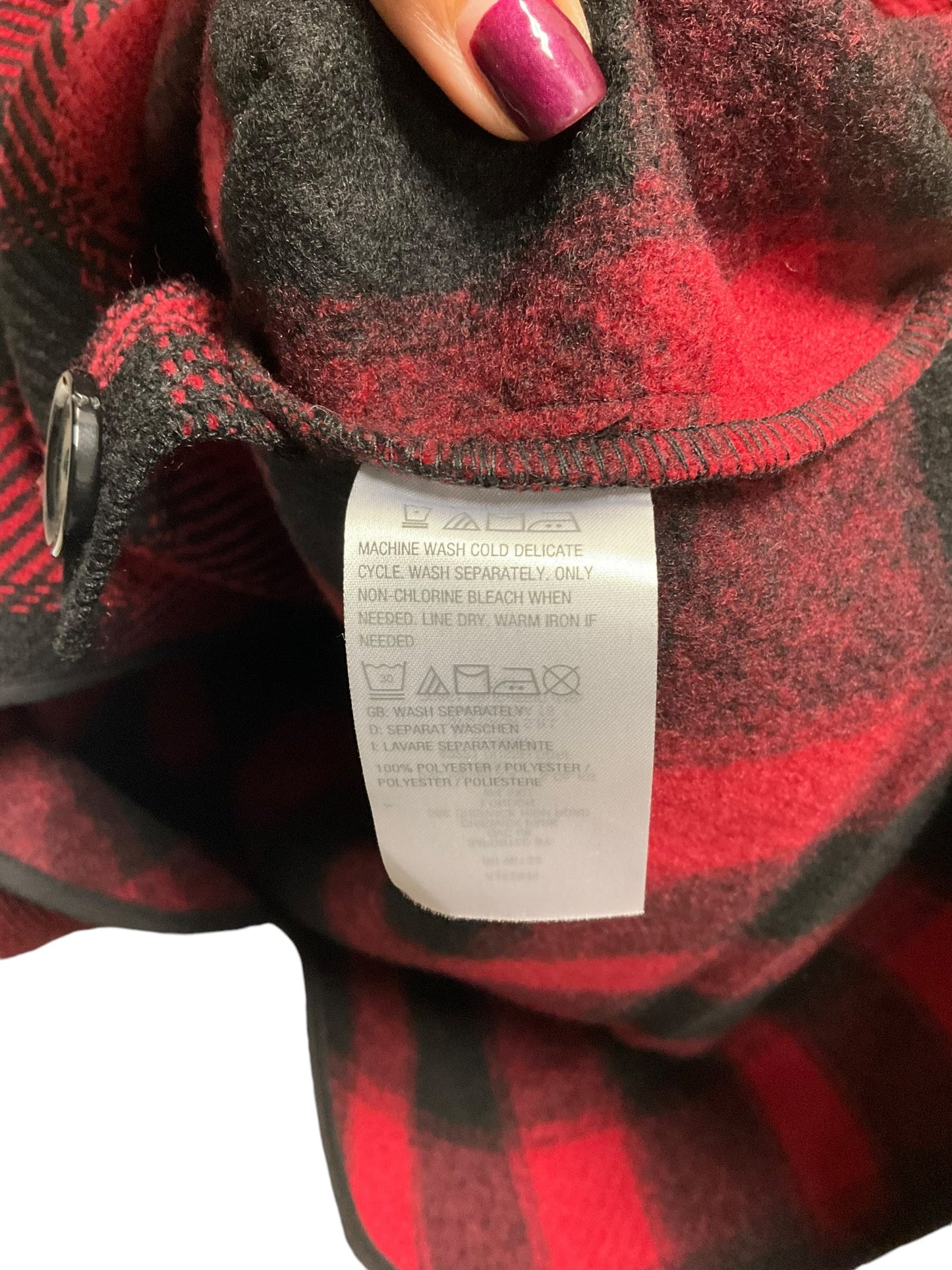 Coat Other By Joan Rivers In Plaid Pattern, Size: S