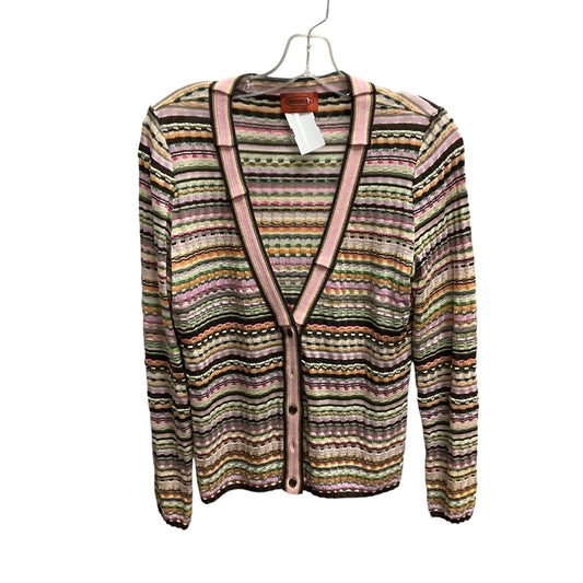 Sweater Cardigan Luxury Designer By Missoni In Multi-colored, Size: M