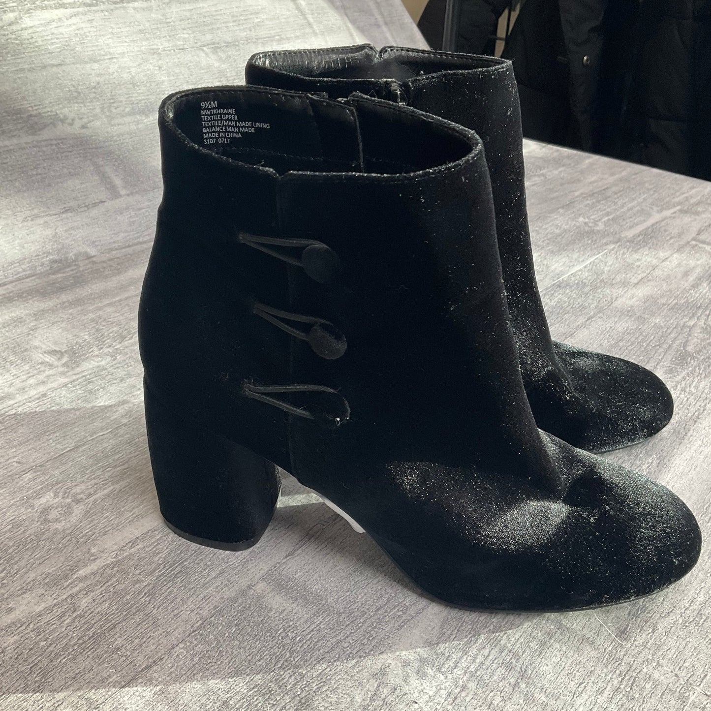 Boots Ankle Heels By Nine West In Black, Size: 9.5