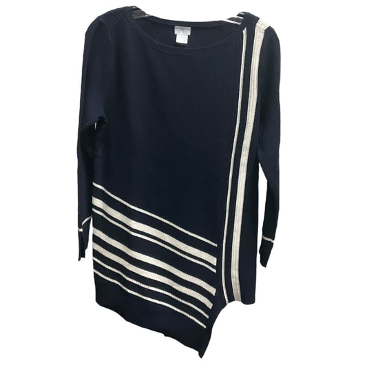 Sweater By Chicos In Navy, Size: M