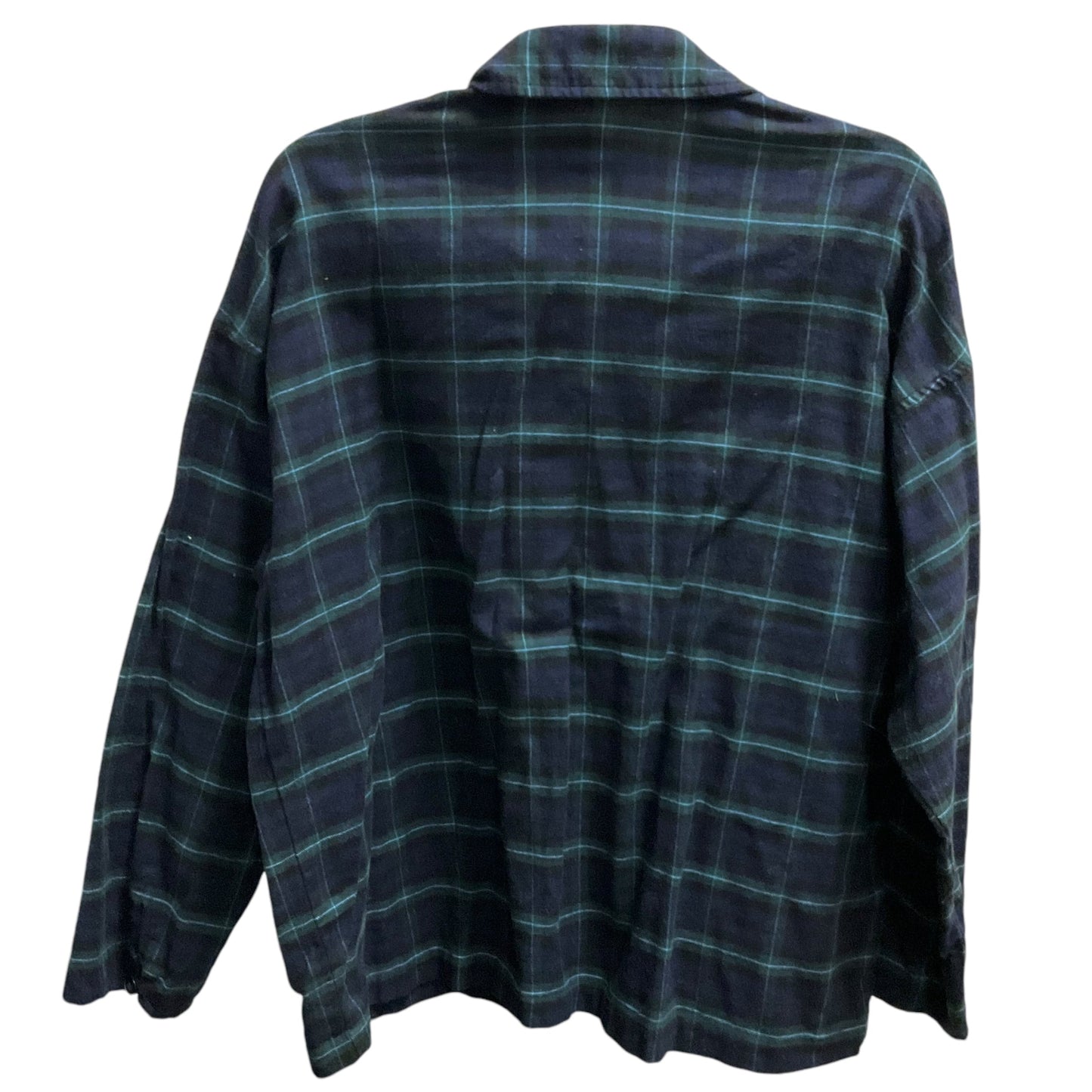 Top Long Sleeve By Madewell In Plaid Pattern, Size: S