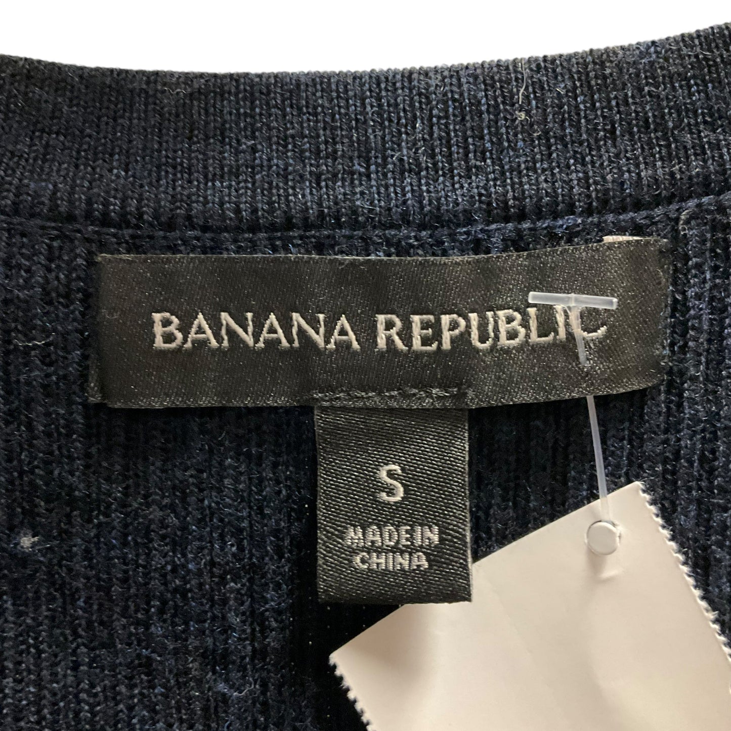 Sweater Cardigan By Banana Republic In Navy, Size: S