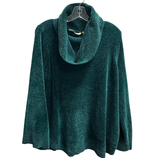 Sweater By Soft Surroundings In Green, Size: Xl