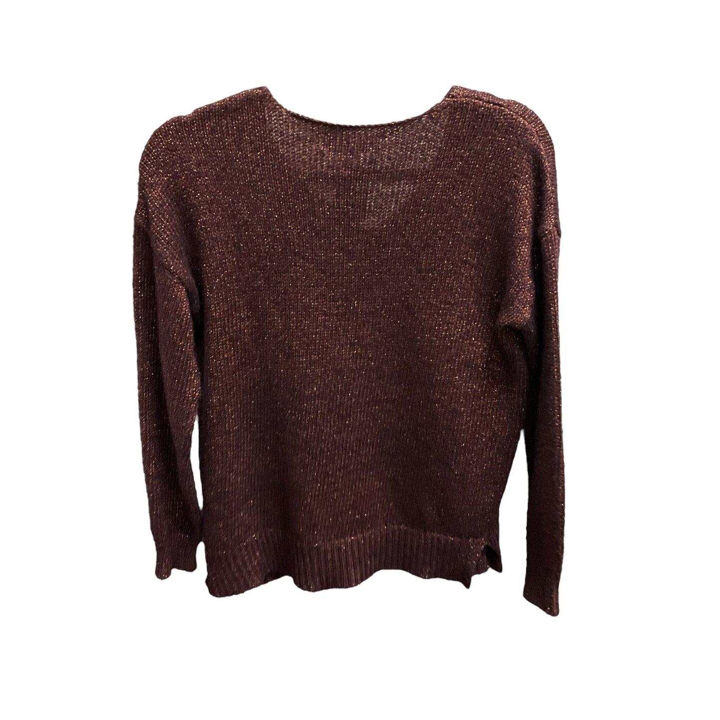 Sweater By Loft In Brown & Gold, Size: Mp