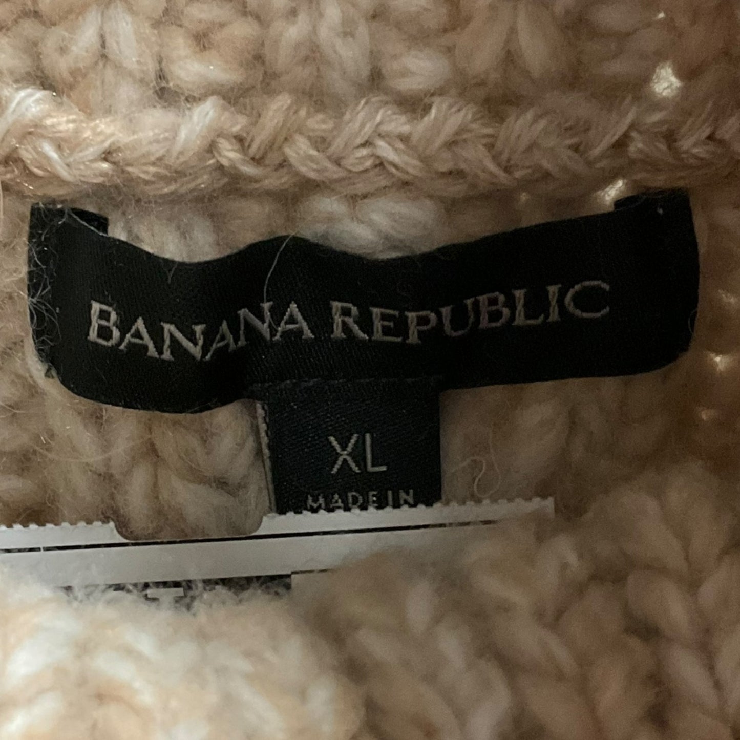 Sweater By Banana Republic In Beige, Size: Xl