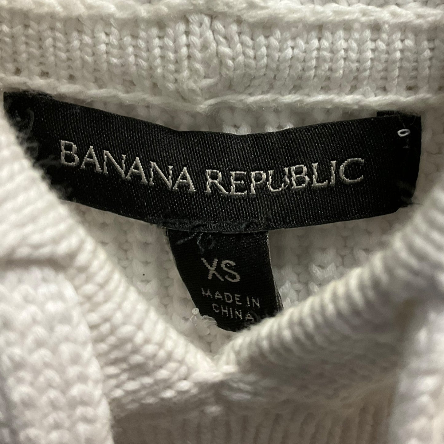 Sweater By Banana Republic In White, Size: Xs