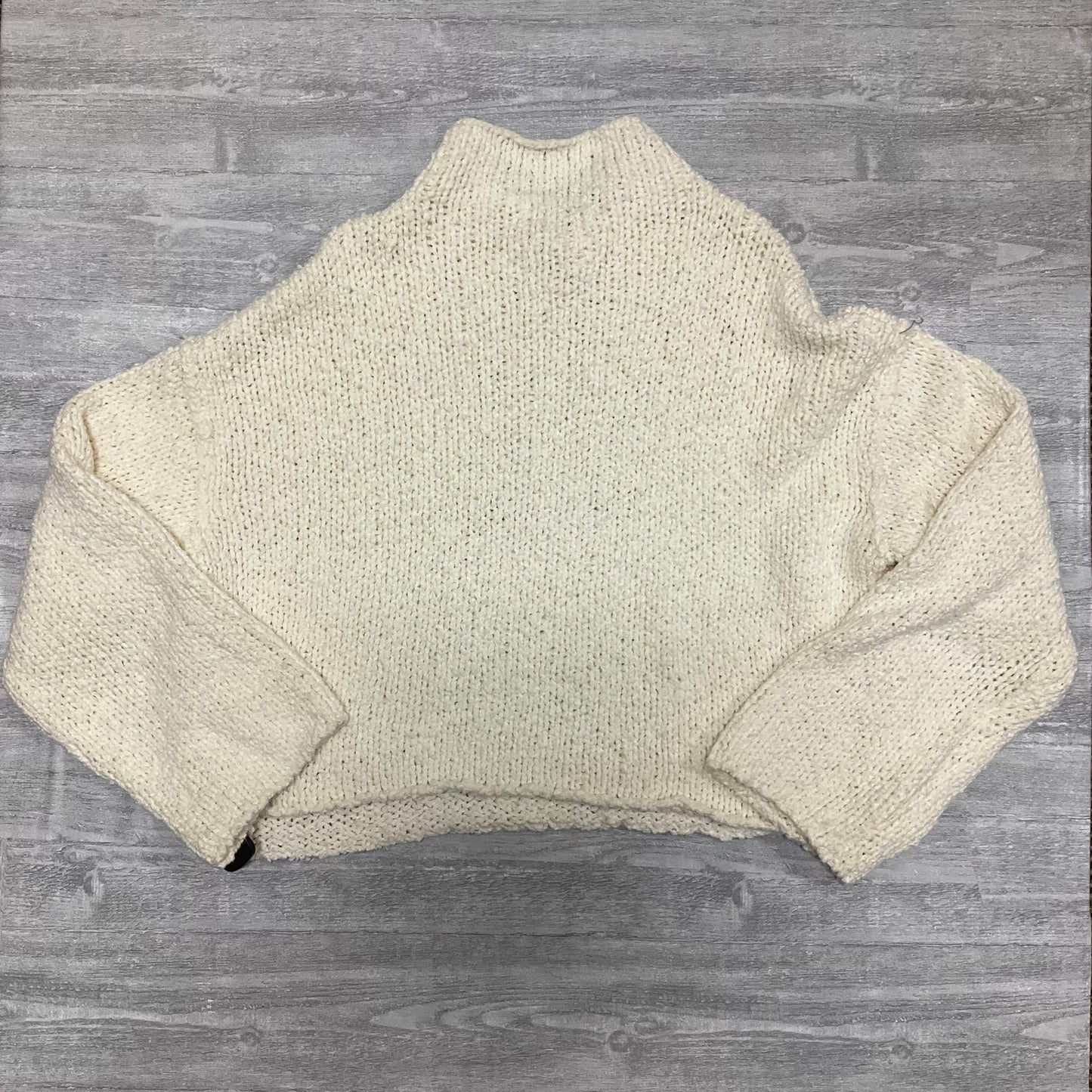 Sweater By Anthropologie In Cream, Size: Xl