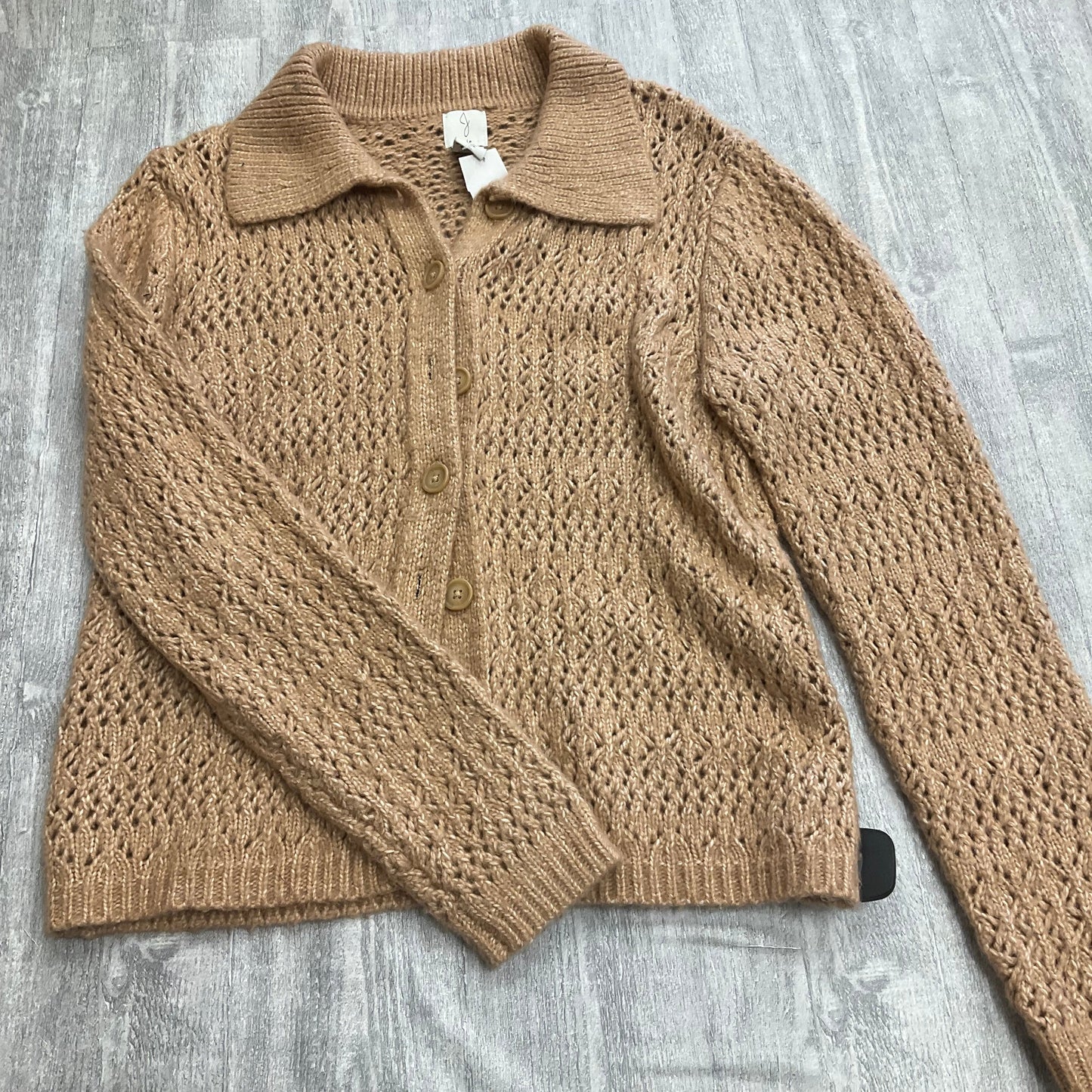 Sweater Cardigan By Joie In Beige, Size: M