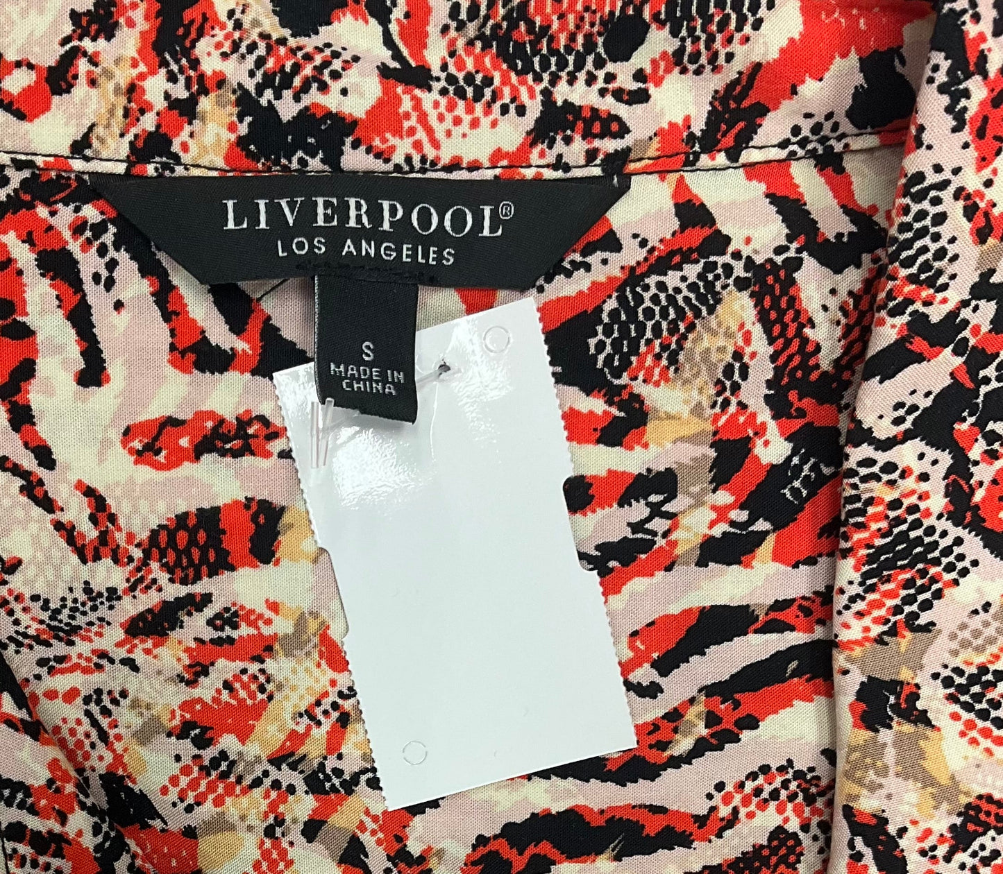 Top Long Sleeve By Liverpool In Multi-colored, Size: S