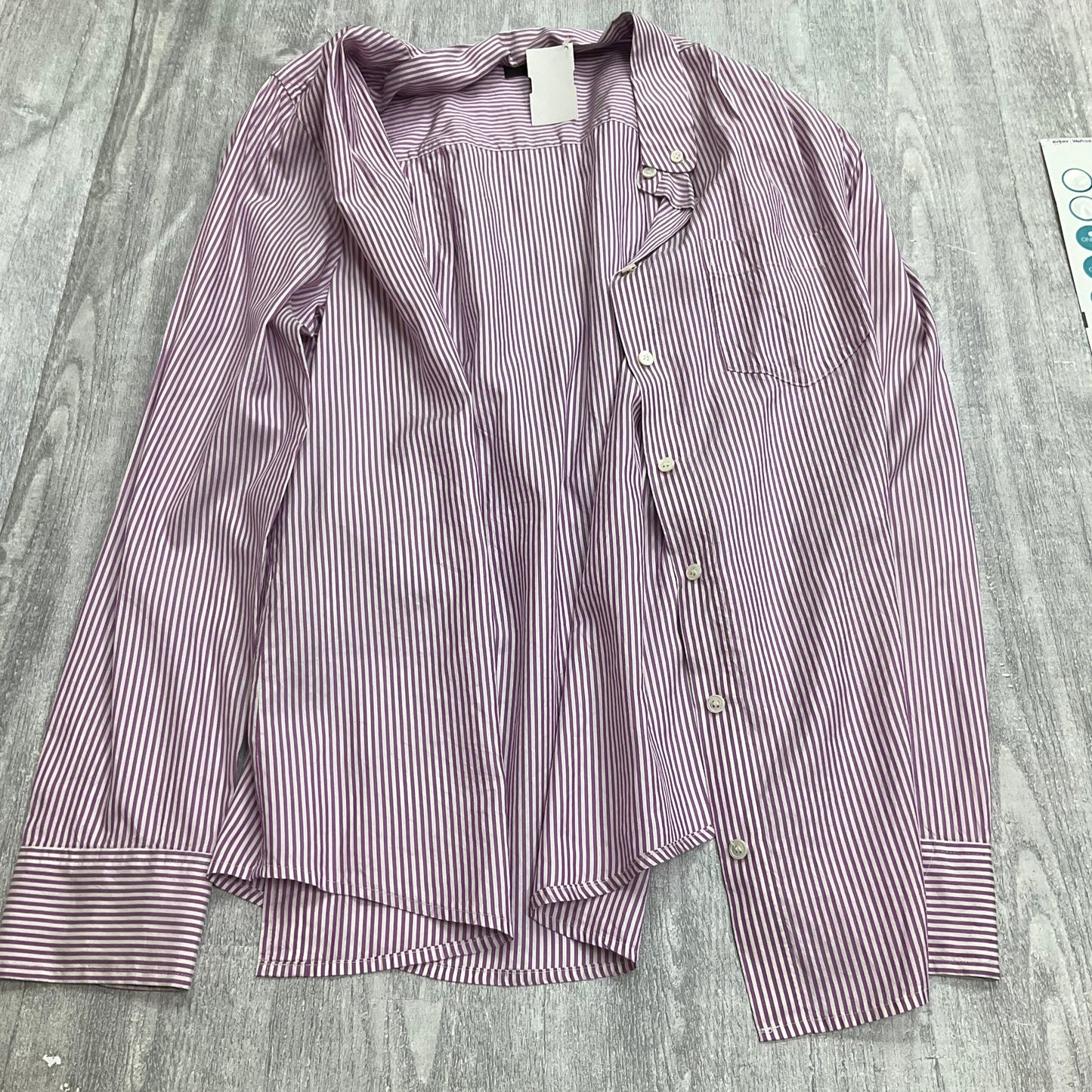 Top Long Sleeve By J. Crew In Striped Pattern, Size: 8