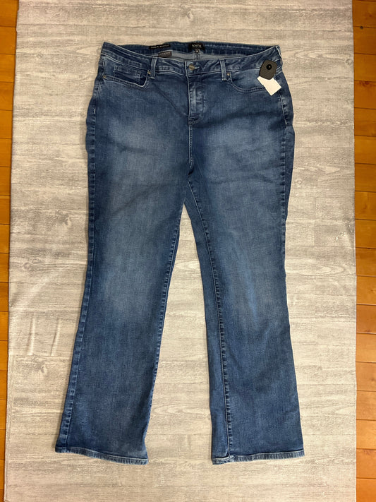 Jeans Boot Cut By Not Your Daughters Jeans In Blue Denim, Size: 18