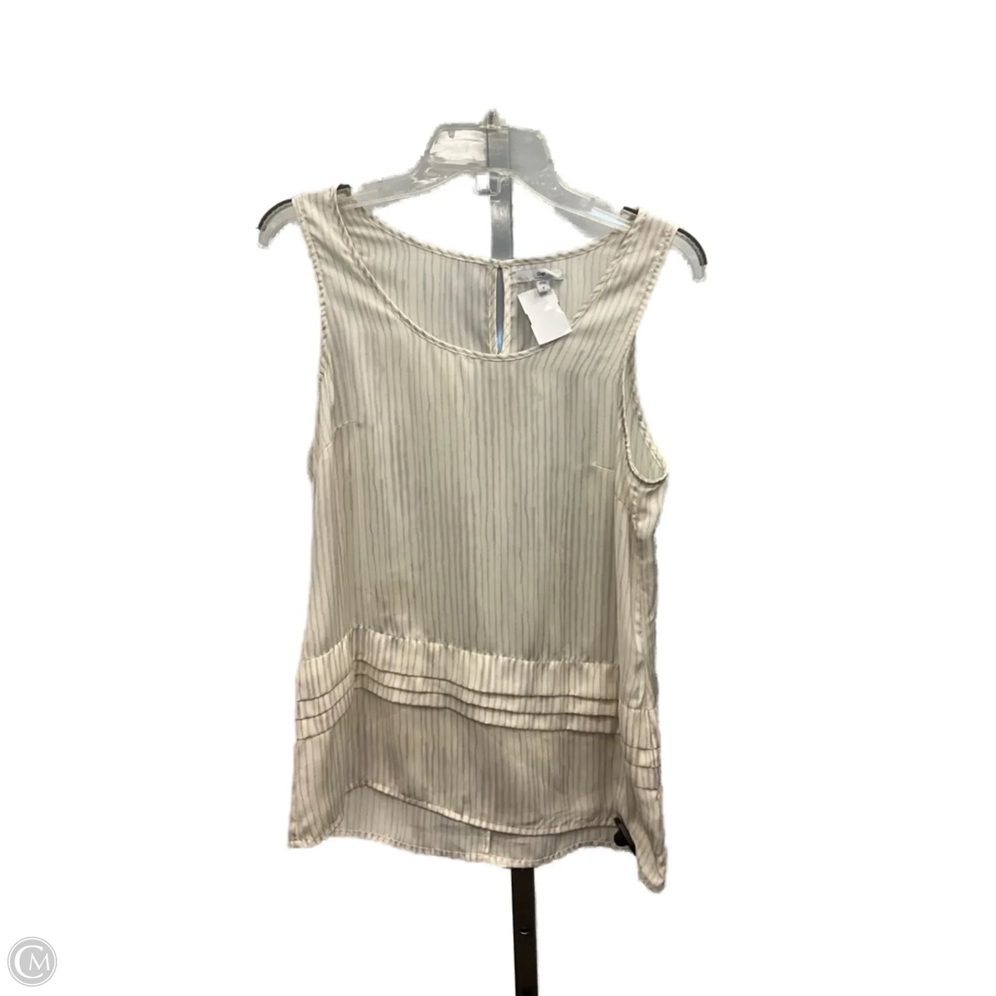 Top Sleeveless By Gap In Cream, Size: S
