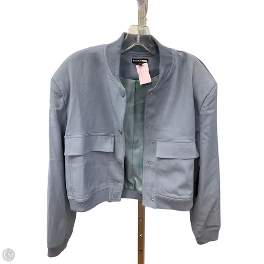 Jacket Utility By Fashion Nova In Blue, Size: M