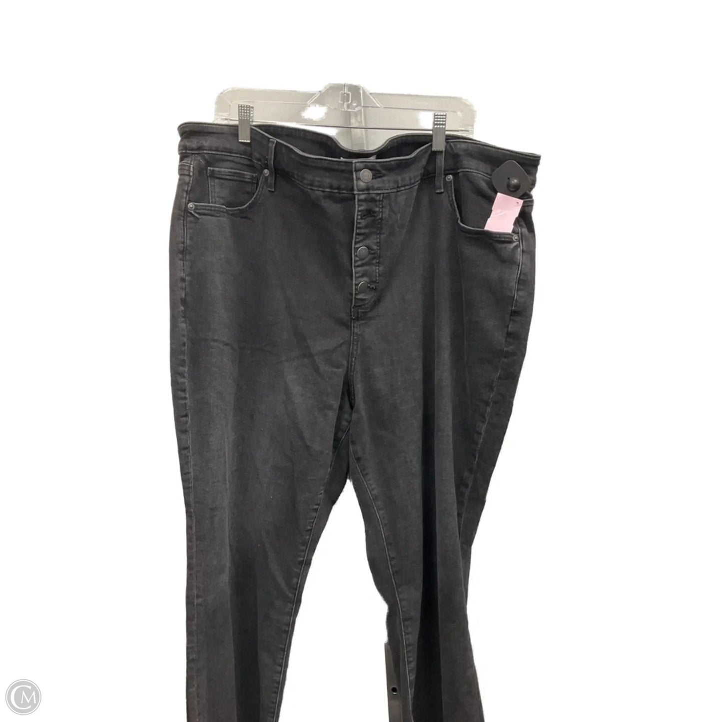 Jeans Cropped By Loft In Black Denim, Size: 24