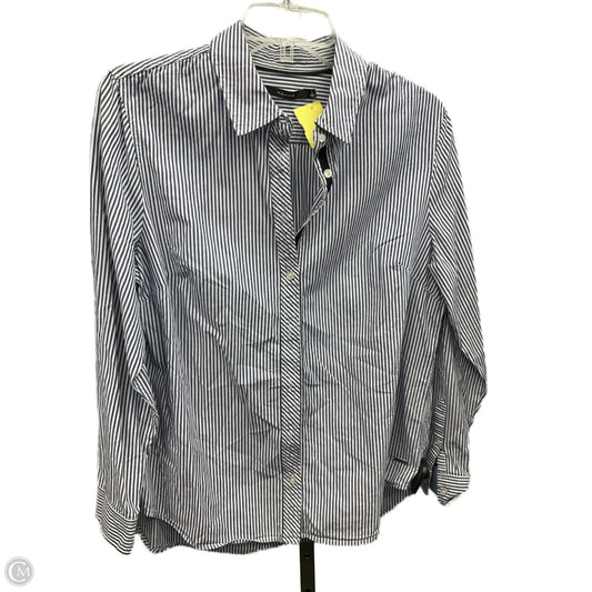 Top Long Sleeve By T Tahari In Striped Pattern, Size: L